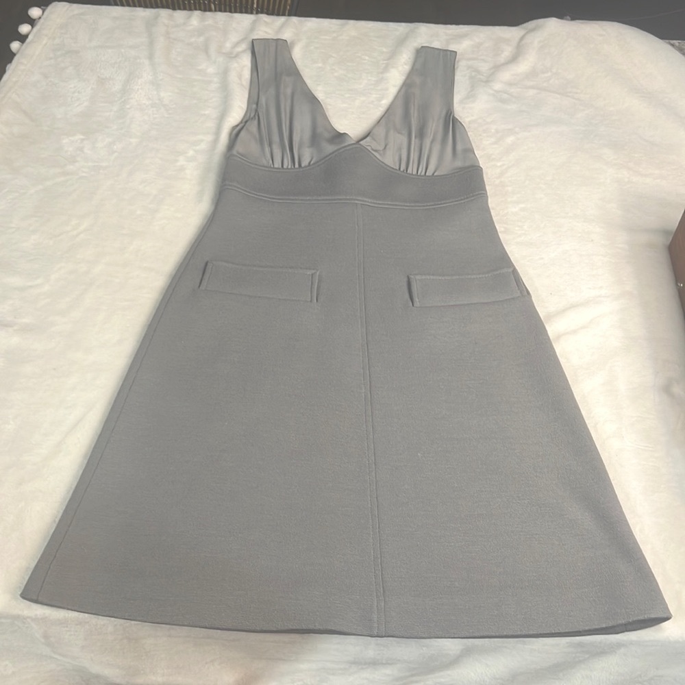 Missoni Gray A Line Dress Silk Wool Blend Small